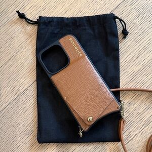 Bandolier Emma pebble leather crossbody